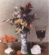 Henri Fantin-Latour Still Life (Aux Fiancailles) (mk09) oil